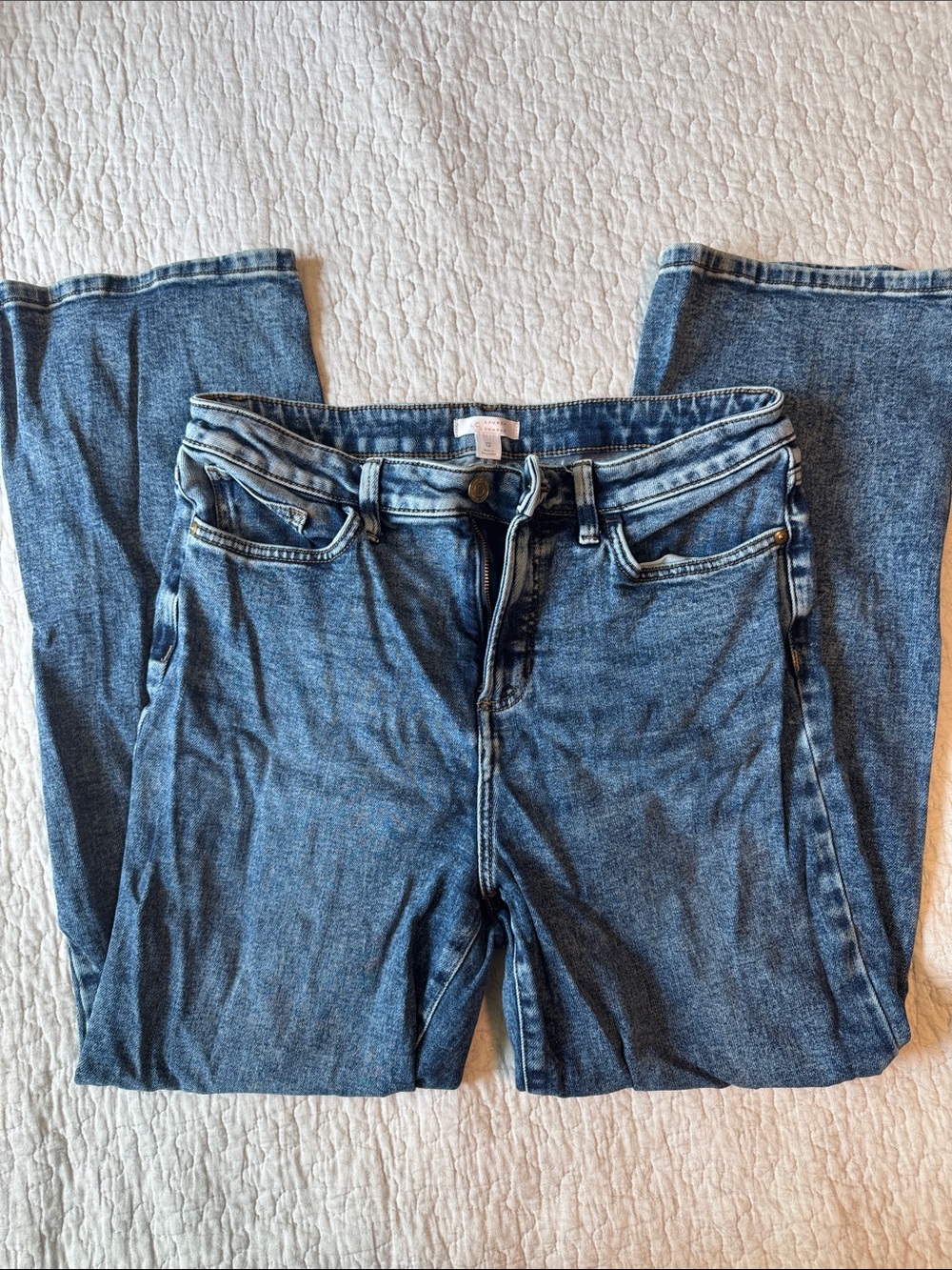 LC Lauren Conrad Straight Leg Jeans in Medium Blue Wash